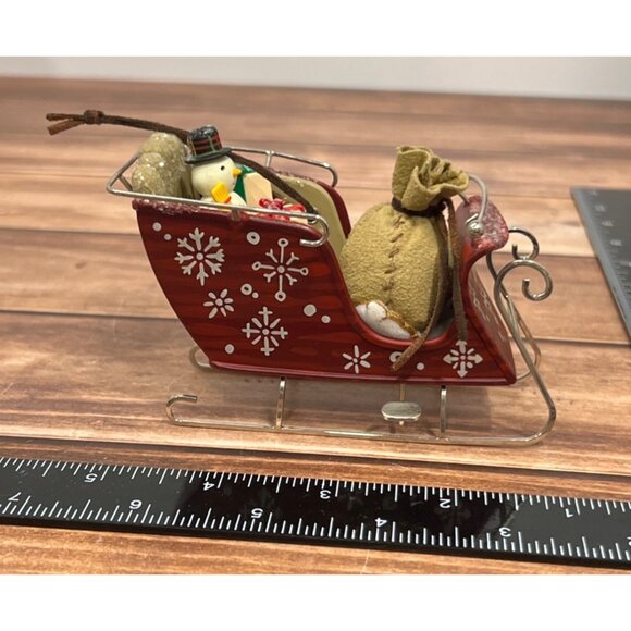 2003 HALLMARK KEEPSAKE ORNAMENT QRP4247 SANTA'S MAGIC SLEIGH TOYS SNOWMAN - Picture 7 of 11